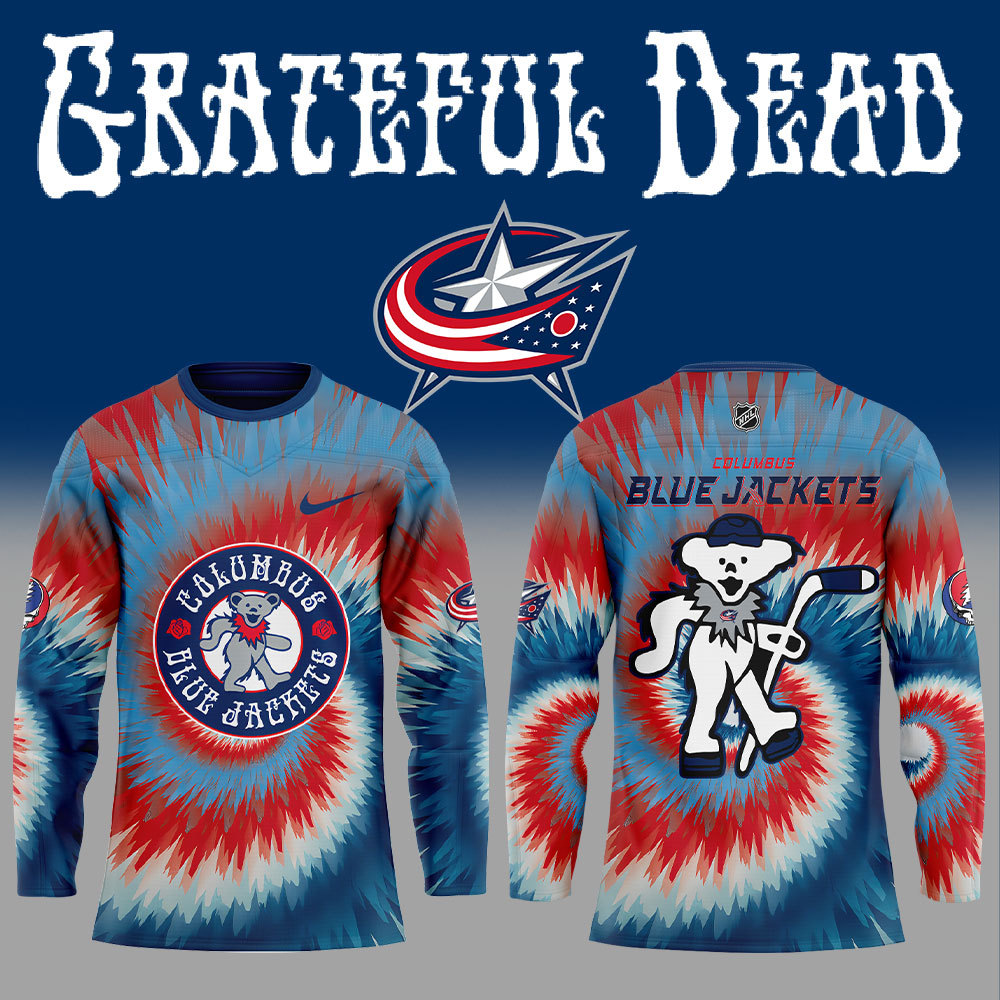 Columbus Blue Jackets Grateful Dead Night V2 Jersey