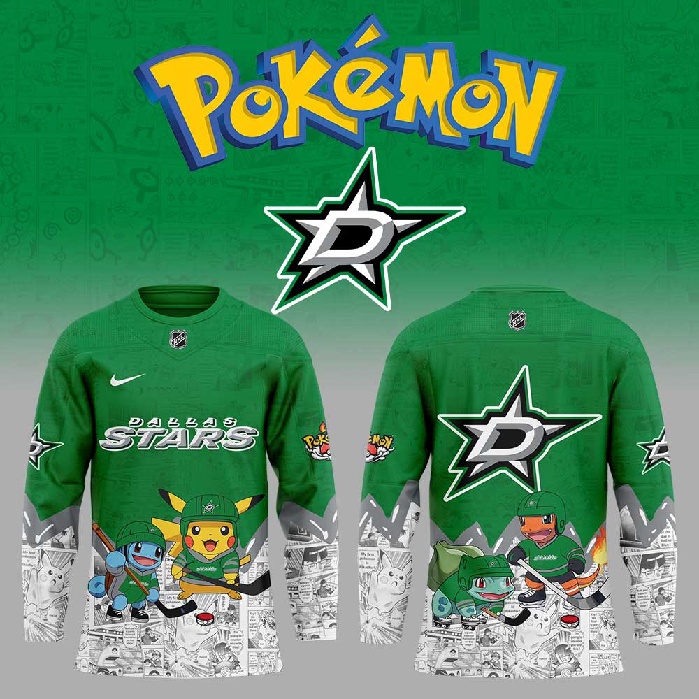 Dallas Stars X Pokemon New Jersey