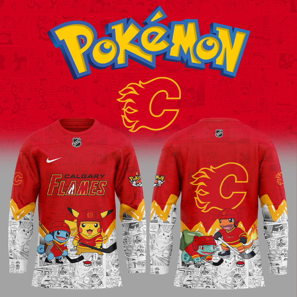 Calgary Flames X PokeMon New Jersey