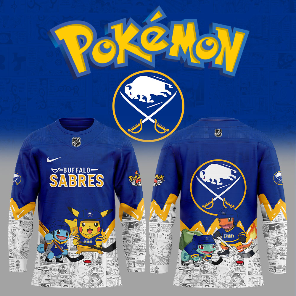 Buffalo Sabres X PokeMon New Hockey Jersey