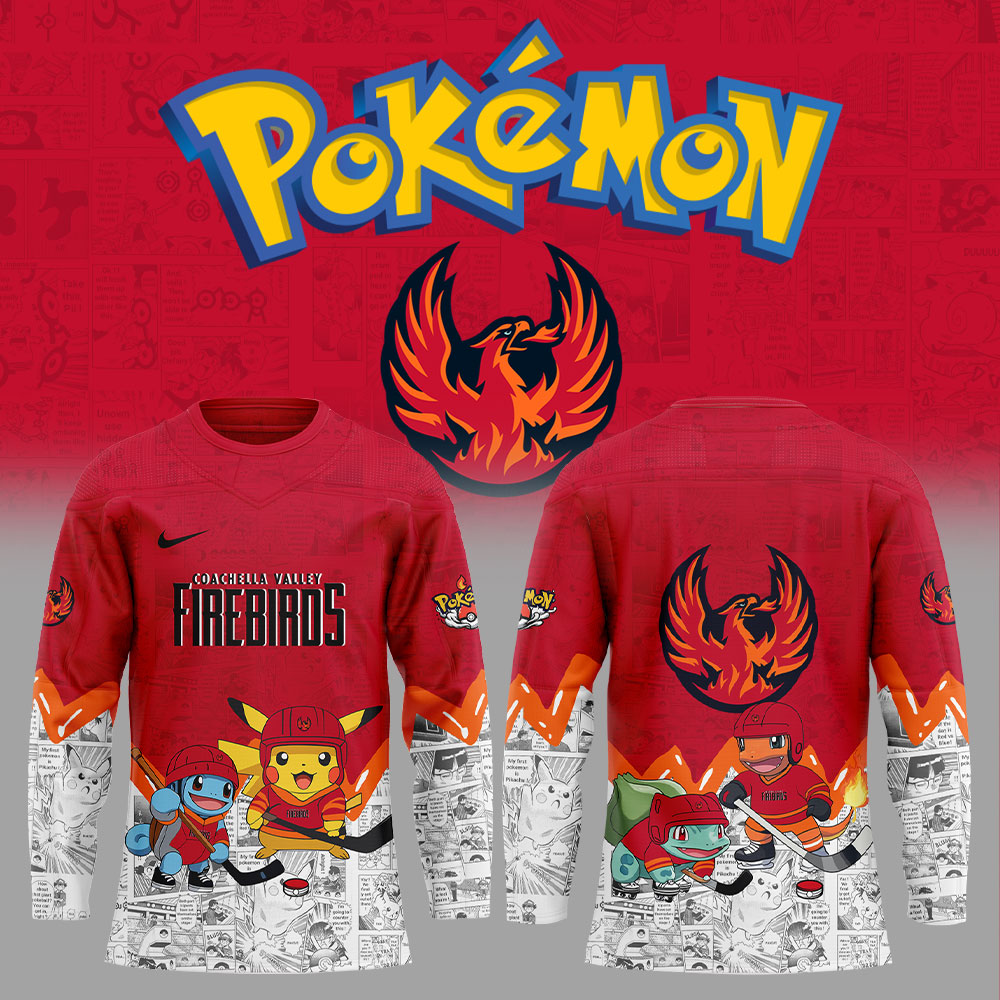 Coachella Valley Firebirds X Pokemon New Jersey