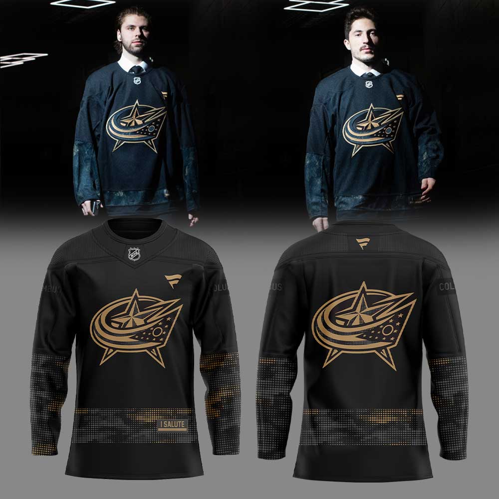 Columbus Blue Jackets Military Appreciation Night Jersey