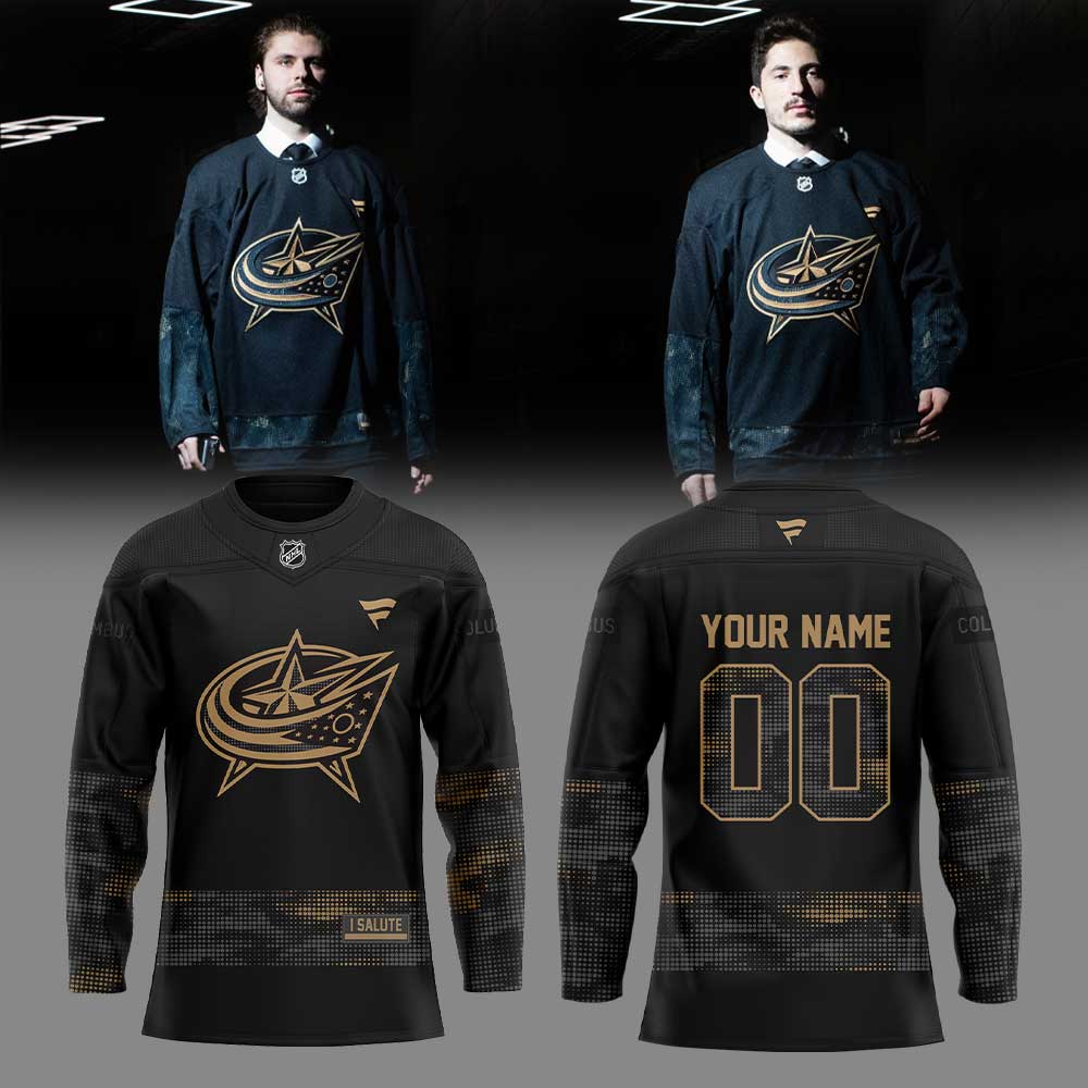 Columbus Blue Jackets Military Appreciation Night Jersey Custom Name, Number For Fans