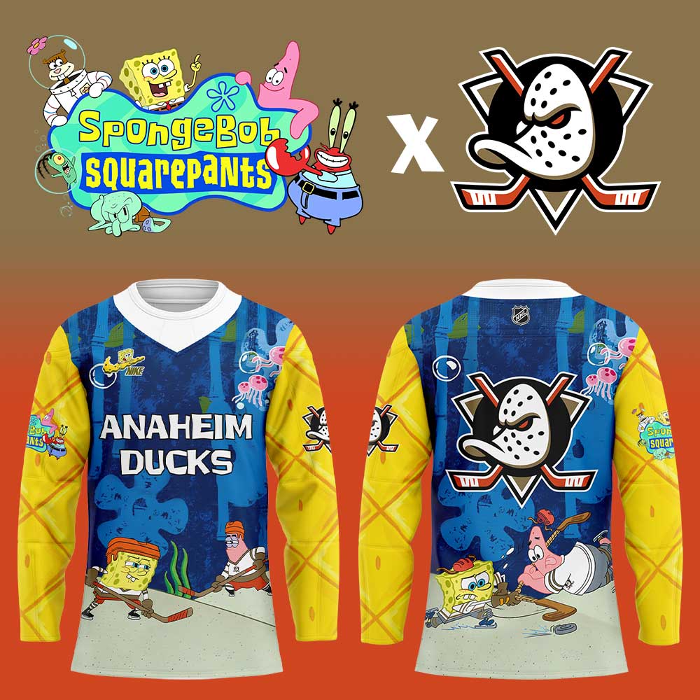 Anaheim Ducks X Spongebob Squarepants Jersey