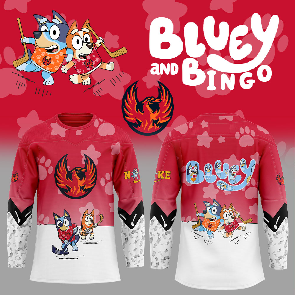 Coachella Valley Firebirds X Bluey And Bingo Jersey