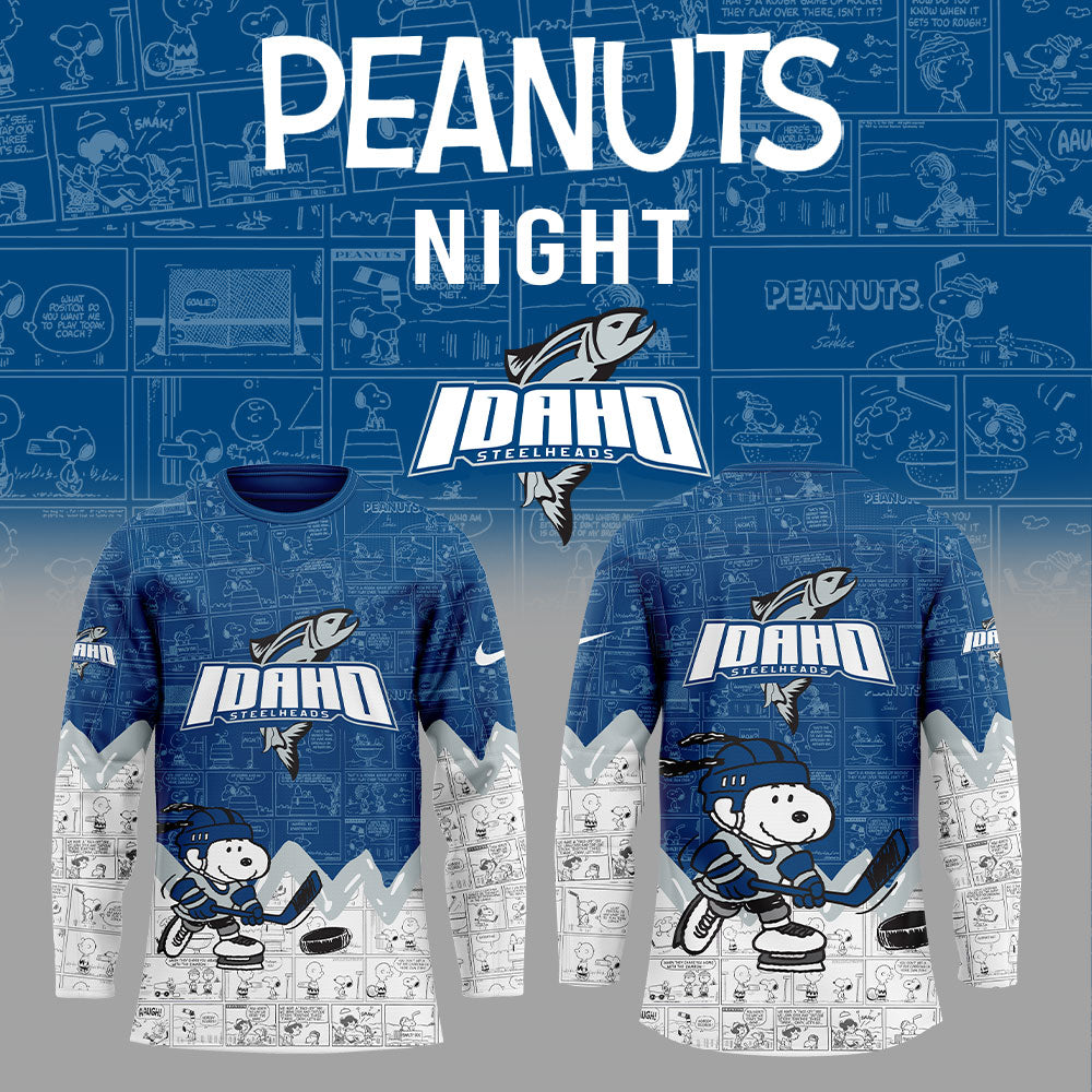 Idaho Steelheads Anniversary Of Peanuts Jersey