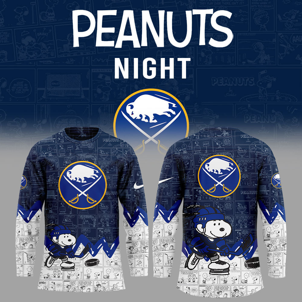 Buffalo Sabres Anniversary Of Peanuts Jersey