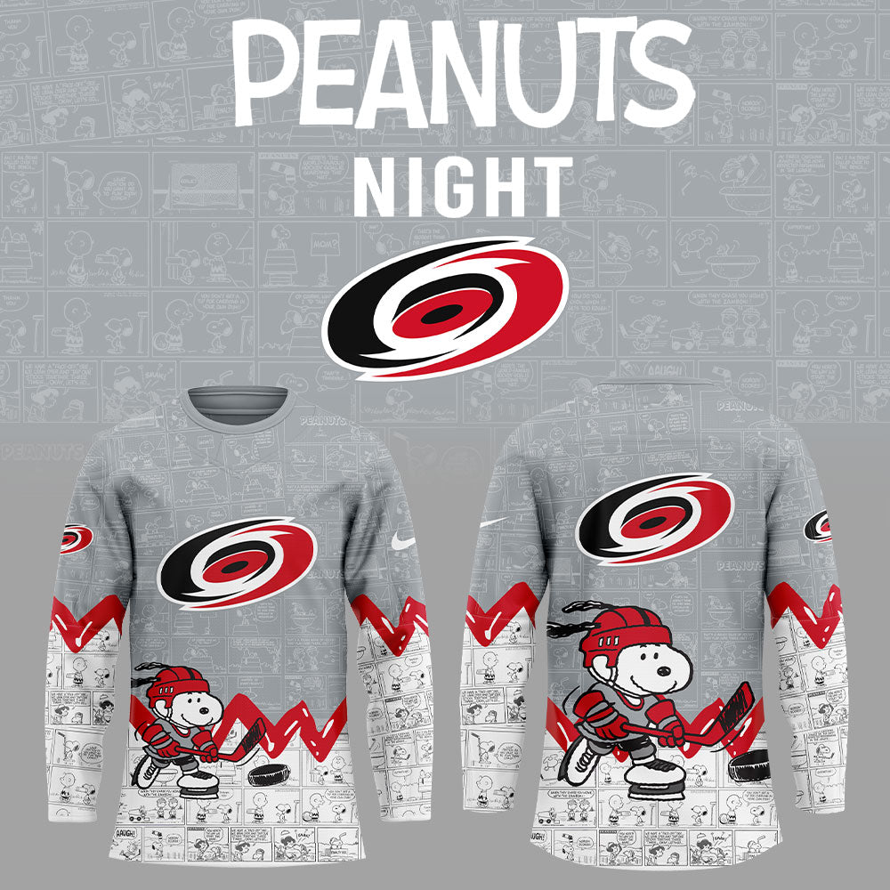 Carolina Hurricanes 75Th Anniversary Of Peanuts Jersey