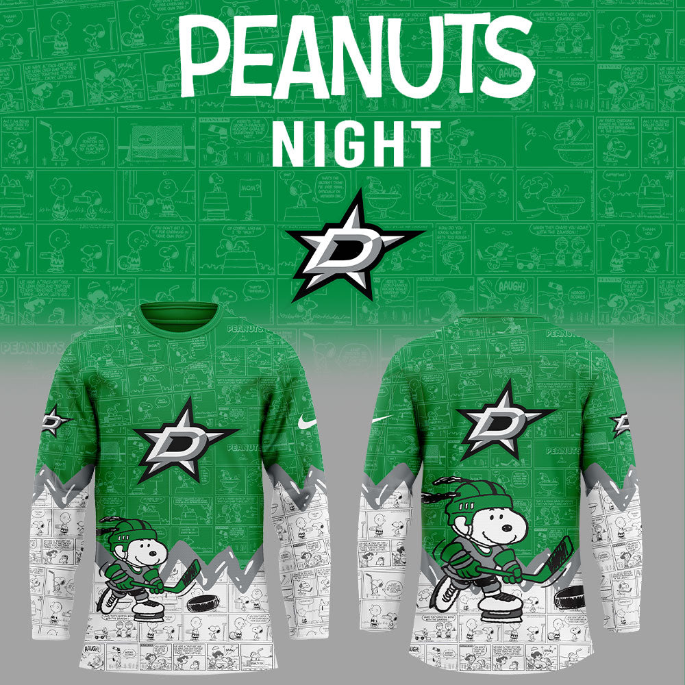 Dallas Stars 75Th Anniversary Of Peanuts Jersey