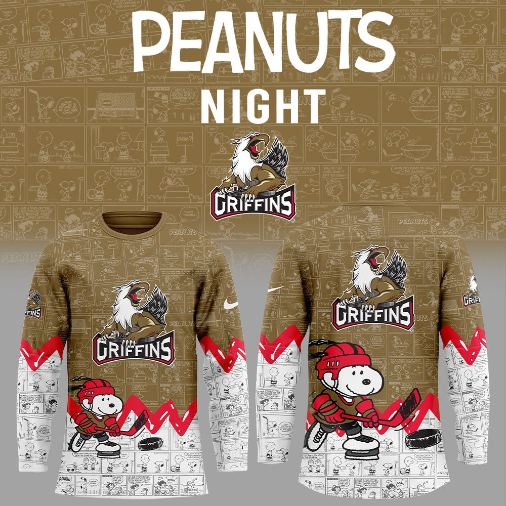Grand Rapids Griffins 75Th Anniversary Of Peanuts Jersey