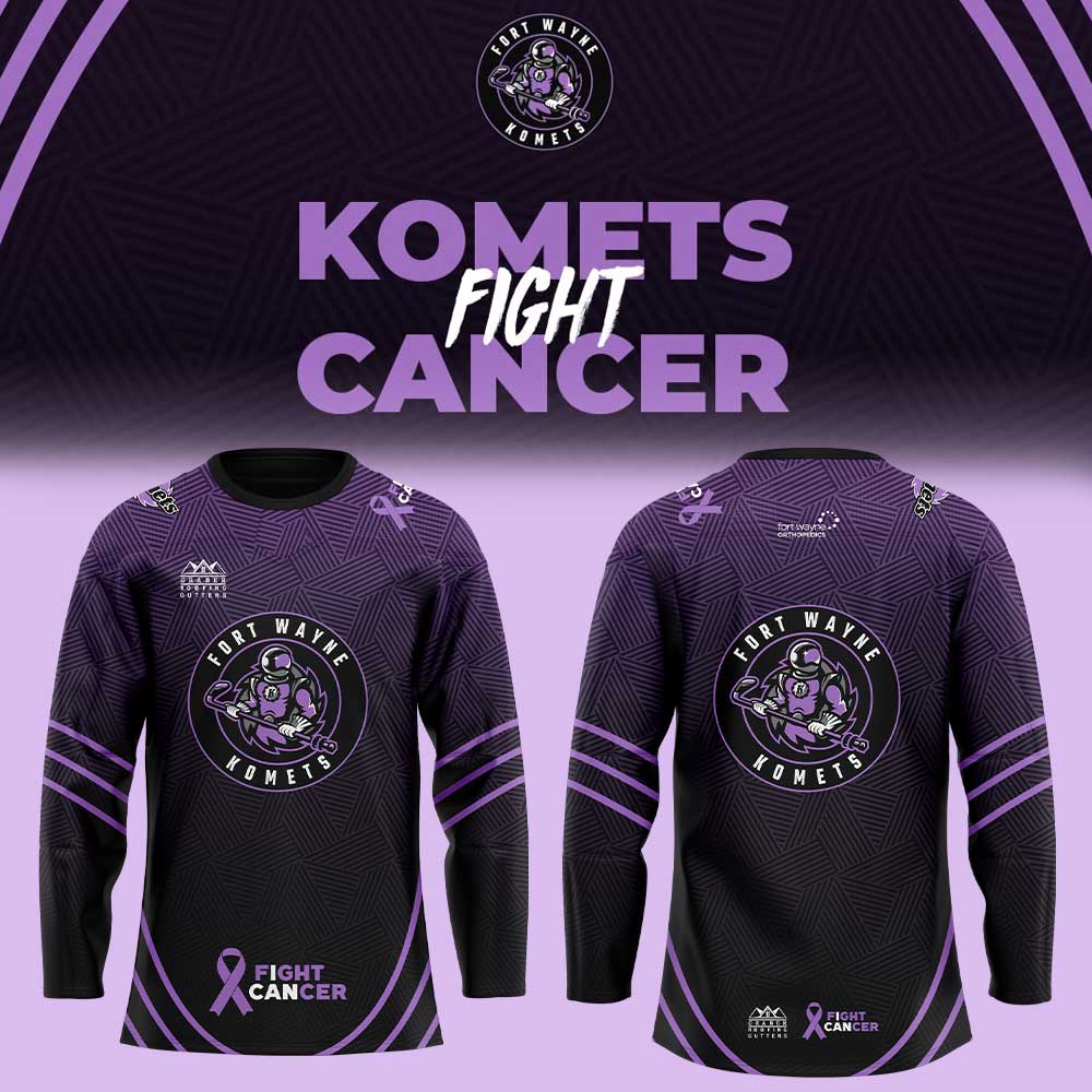 Fort Wayne Komets Fight Cancer Night Jersey