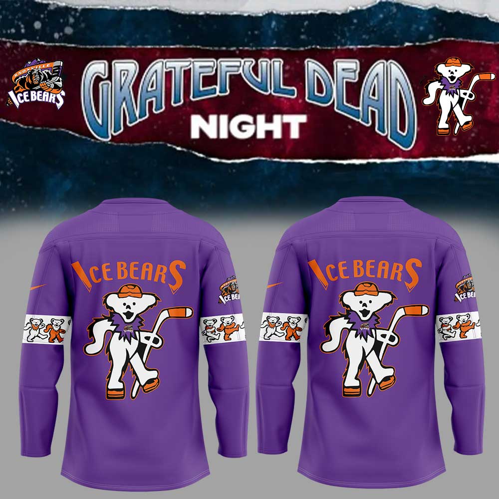Knoxville Ice Bears Grateful Dead Night V2 Jersey
