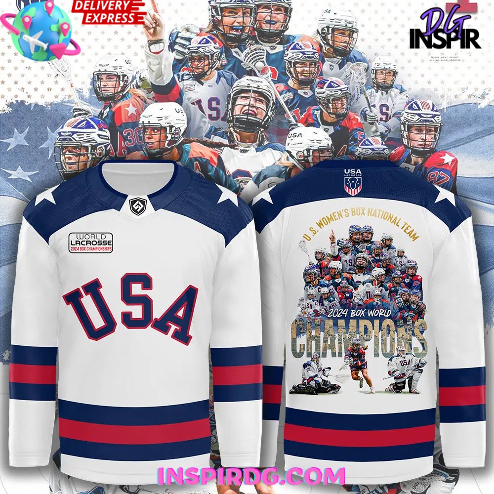 2024 United States Women'S Box White Hockey Jersey