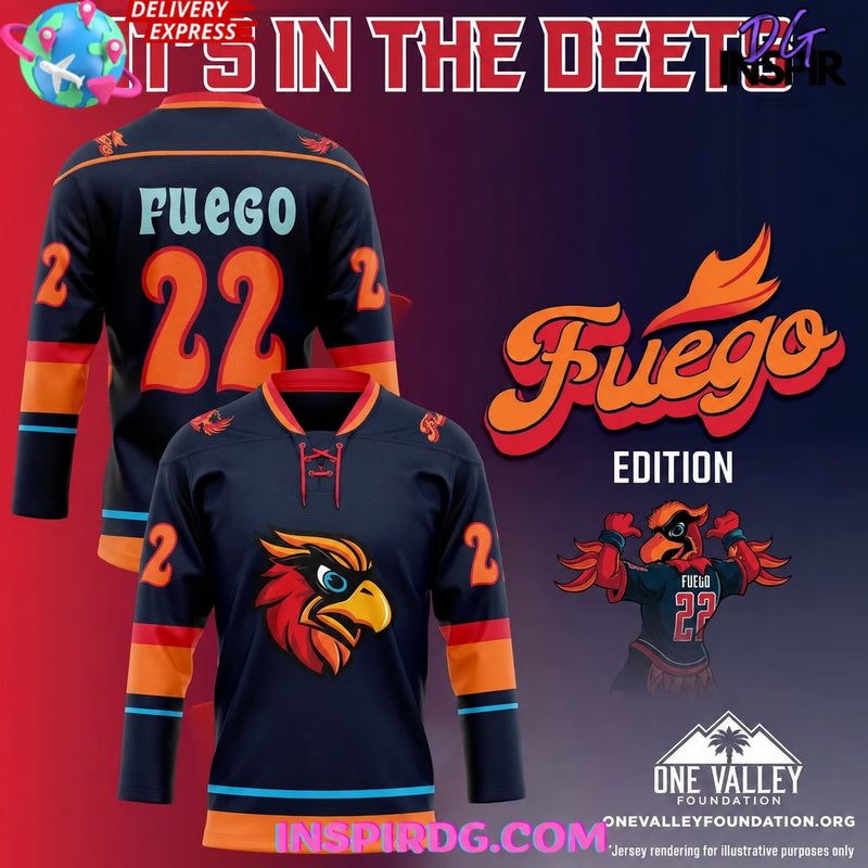 Coachella Valley Firebirds Fuego’S Birthday 2025 Hockey Jersey