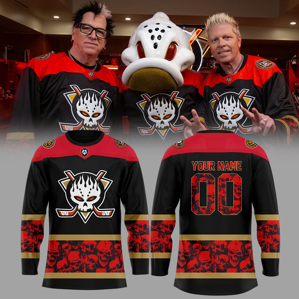 Anaheim Ducks Come Out &amp; Play Night Custom Name, Number For Fans Jersey