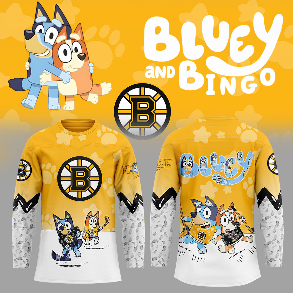 Boston Bruins Bluey And Bingo Jersey