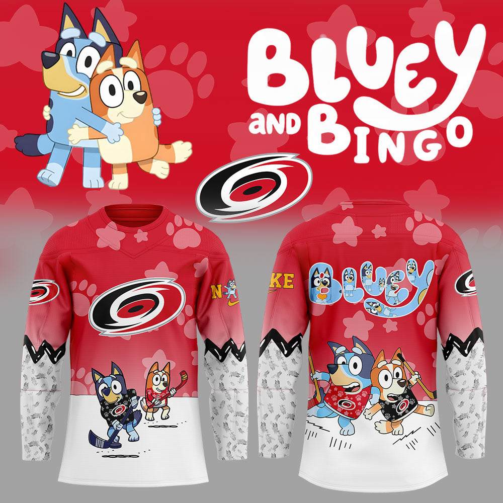 Carolina Hurricanes Bluey And Bingo Jersey