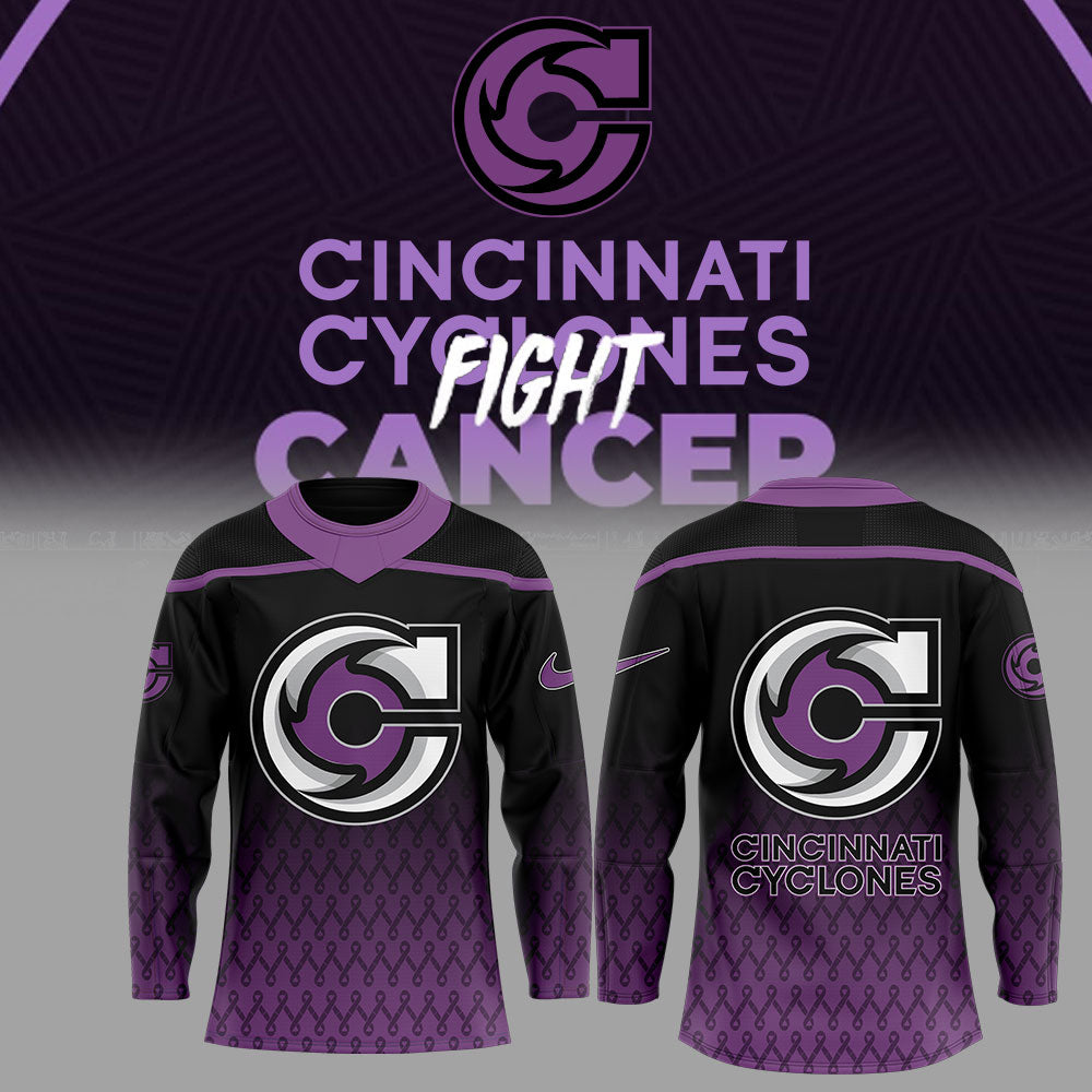 Cincinnati Cyclones Fight Cancer Jersey
