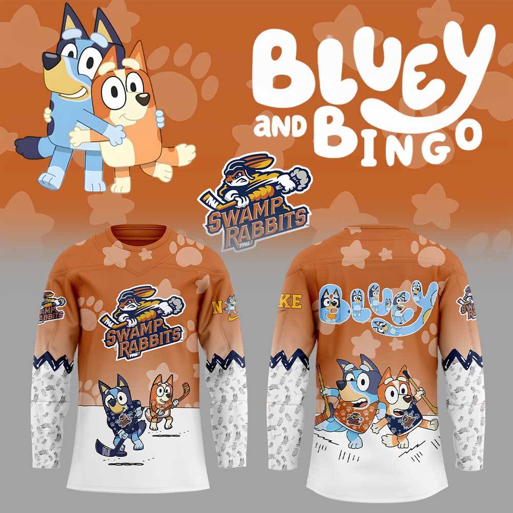 Greenville Swamp Rabbits Bluey And Bingo Jersey