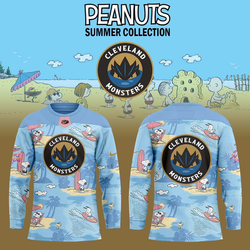 Cleveland Monsters Peanuts Summer Collection Jersey