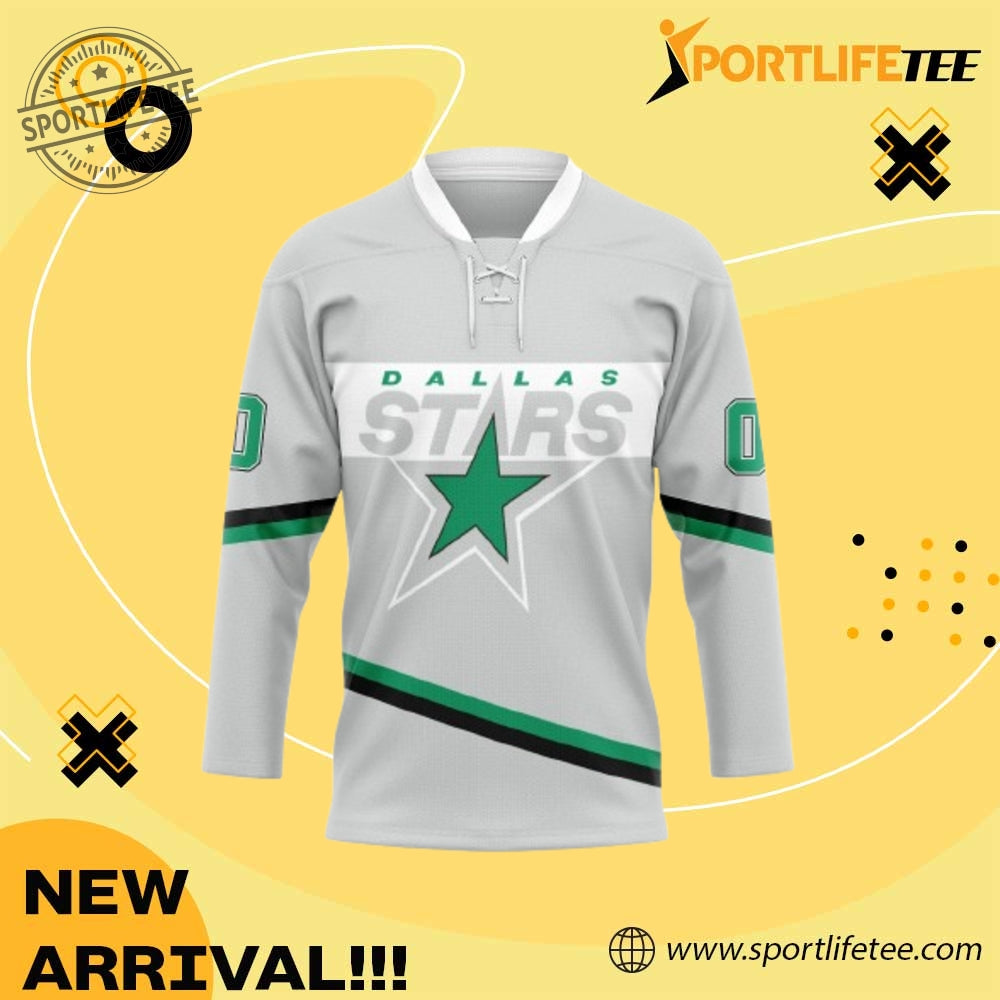 3D Dallas Star Nhl Custom Name Number Hockey Jersey