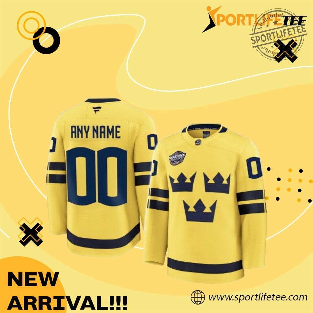 4 Nations Faceoff 2025 Sweden Hockey Limited Edition Hockey Jersey