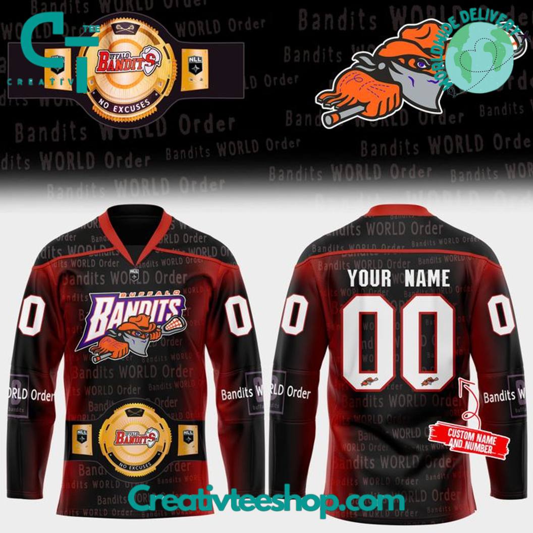 Buffalo Bandits X Wrestling Night 2025 Special Hockey Jersey