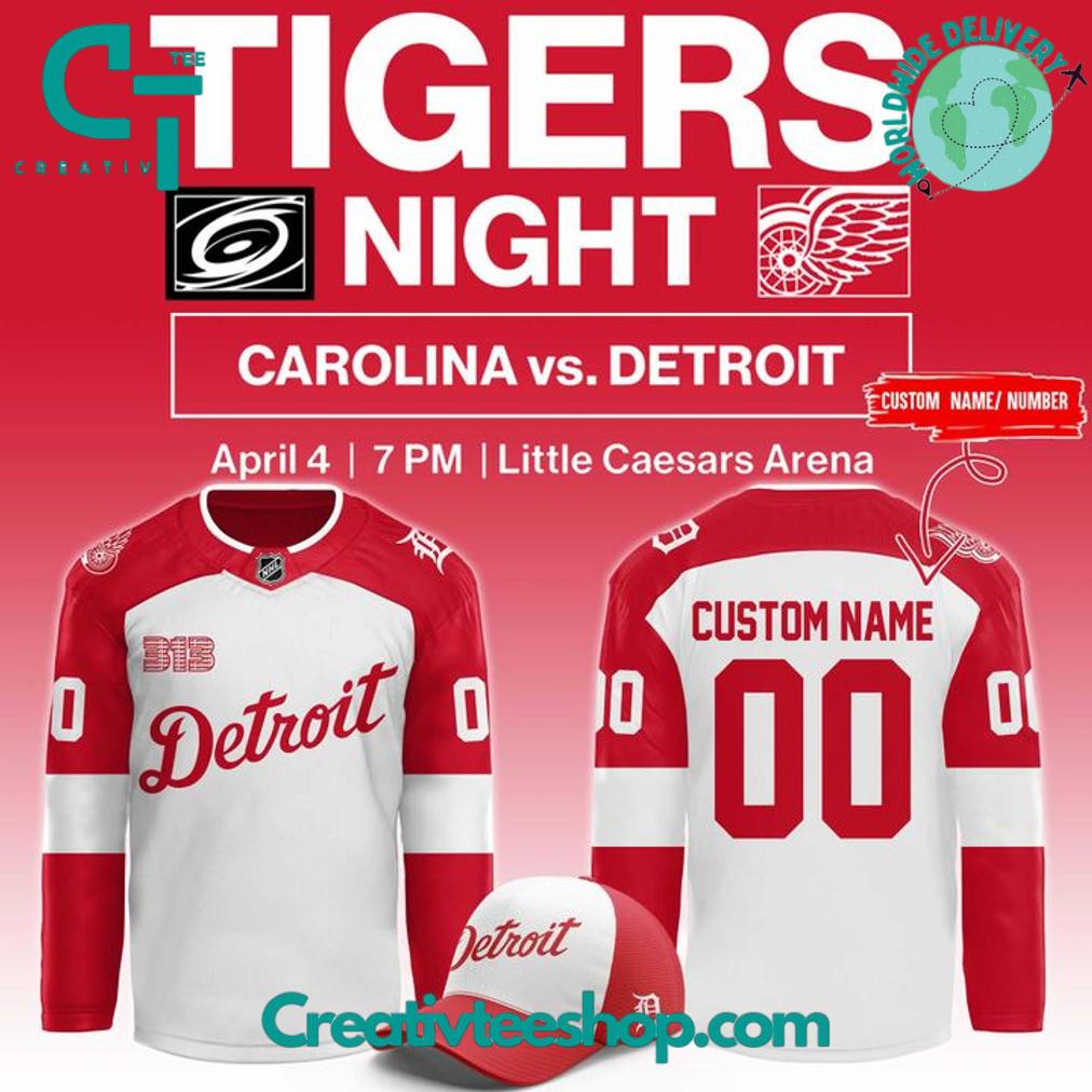 Detroit Red Wings Tigers Night Special Hockey Jersey