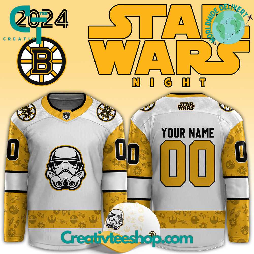 Boston Bruins X Star Wars Night 2024 Hockey Jersey