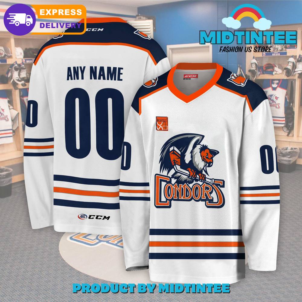 Ahl Bakersfield Condors 2024 Personalized White Hockey Jersey