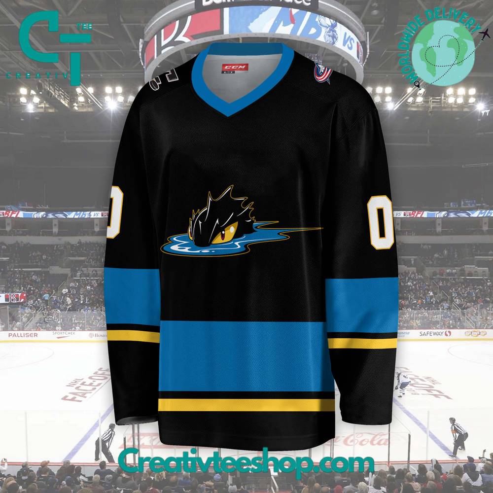 Ahl Cleveland Monsters 2024 Black Hockey Jersey
