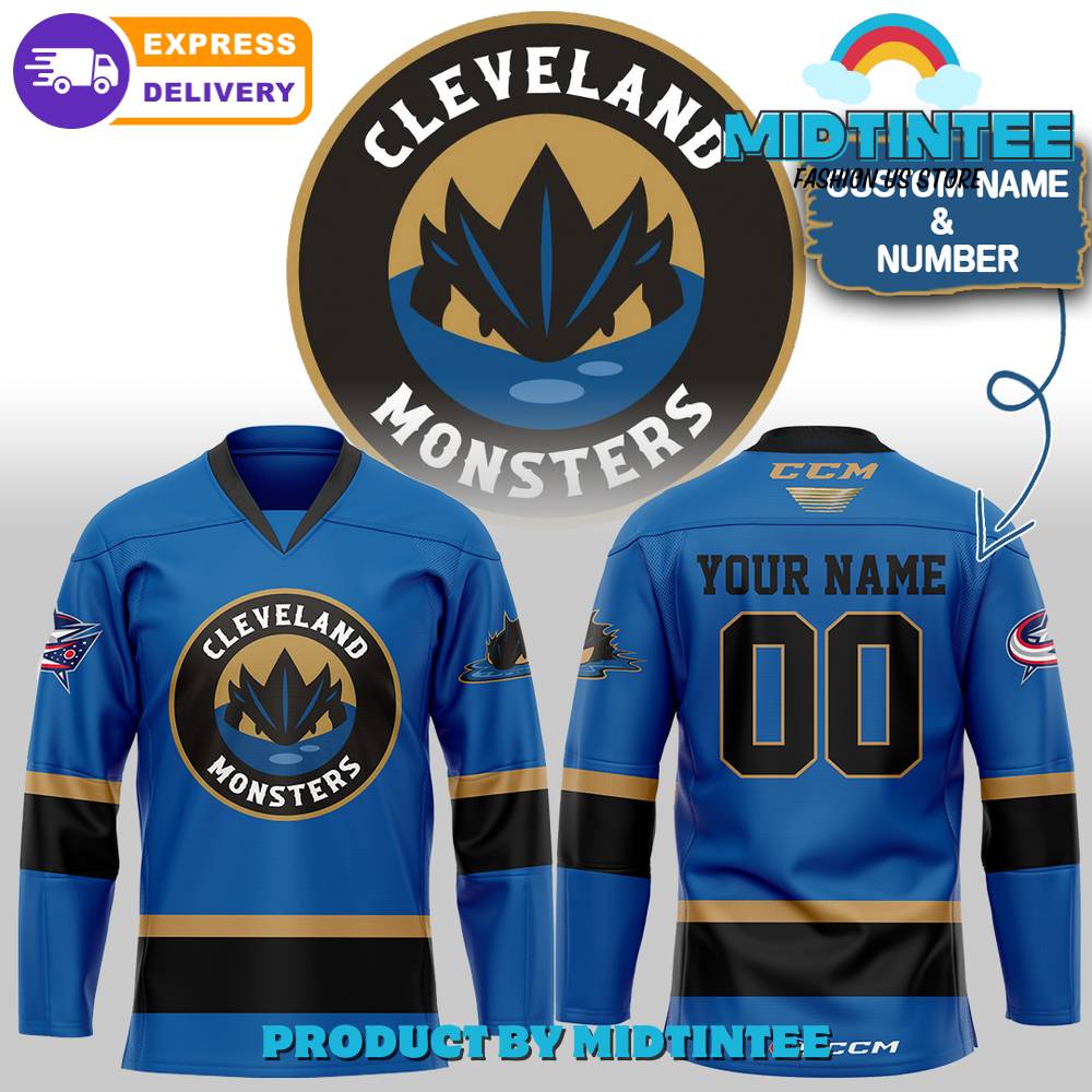 Ahl Cleveland Monsters Custom Name Hockey Jersey