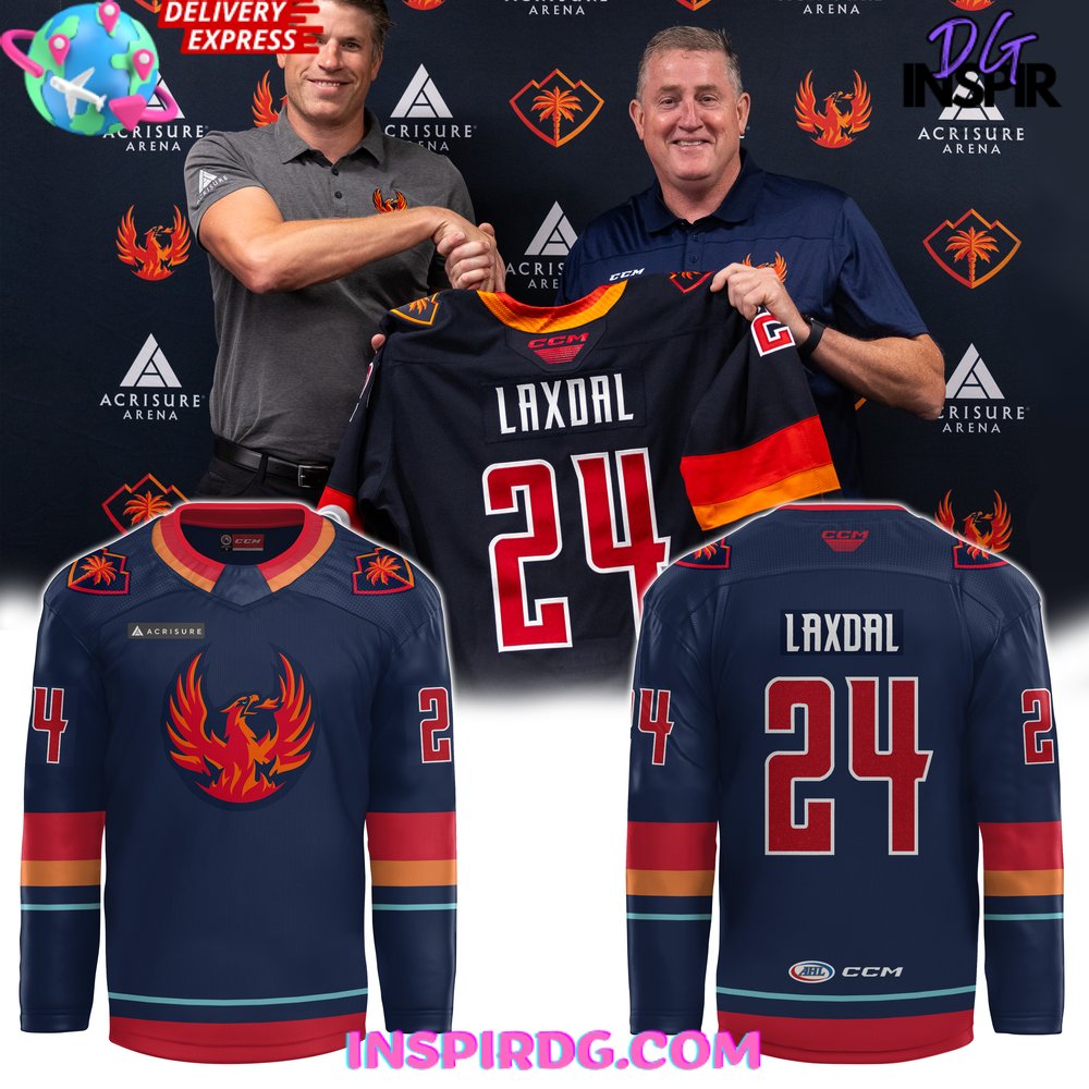 Ahl Coachella Valley Firebirds 2024 Derek Laxdal Hockey Jersey