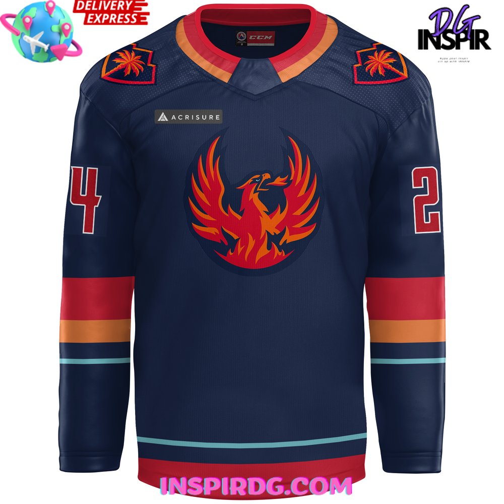 Ahl Coachella Valley Firebirds 2024 Derek Laxdal Hockey Jersey