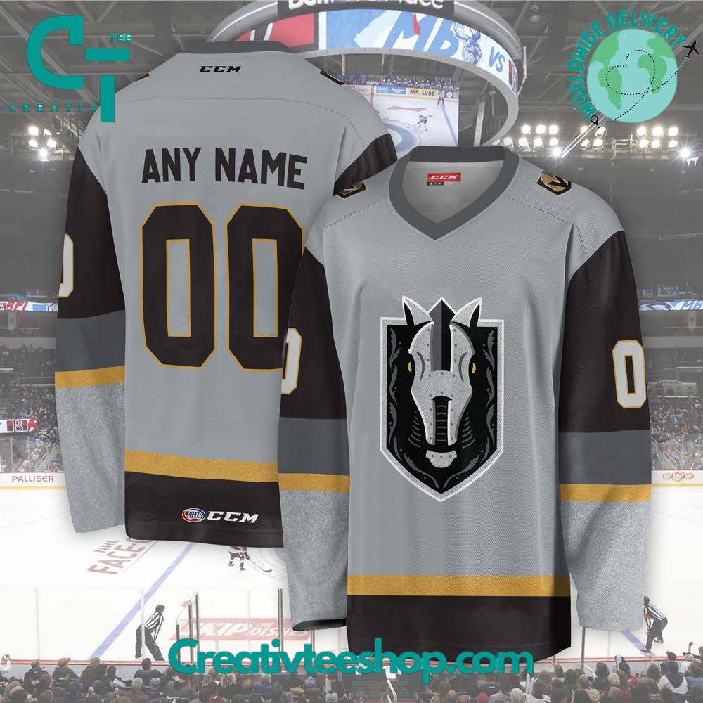Ahl Henderson Silver Knights 2024 Grey Hockey Jersey