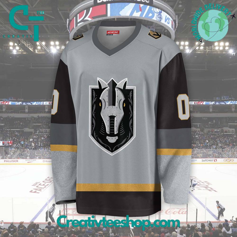 Ahl Henderson Silver Knights 2024 Grey Hockey Jersey
