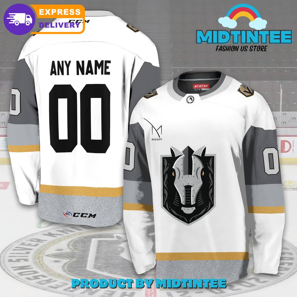 Ahl Henderson Silver Knights Personalized White Hockey Jersey