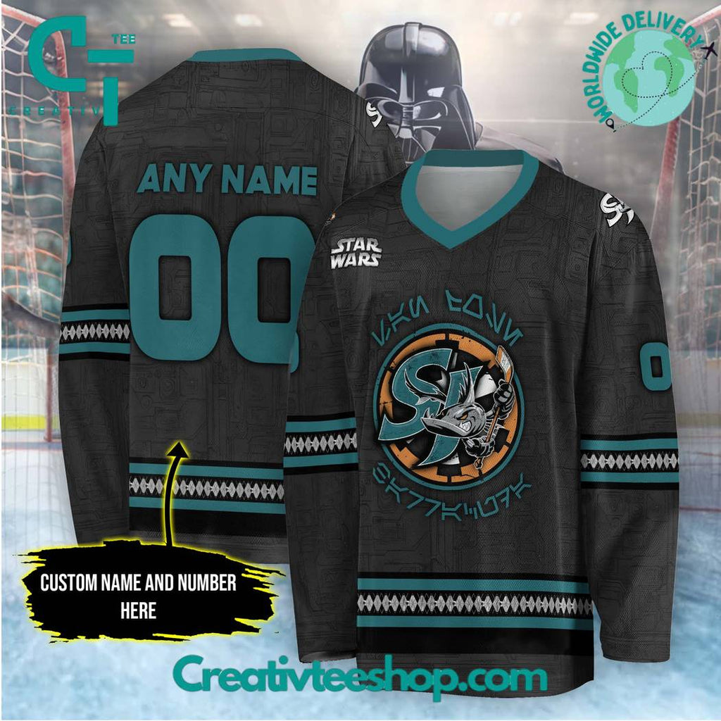 Ahl San Jose Barracuda X Star Wars 2024 Hockey Jersey