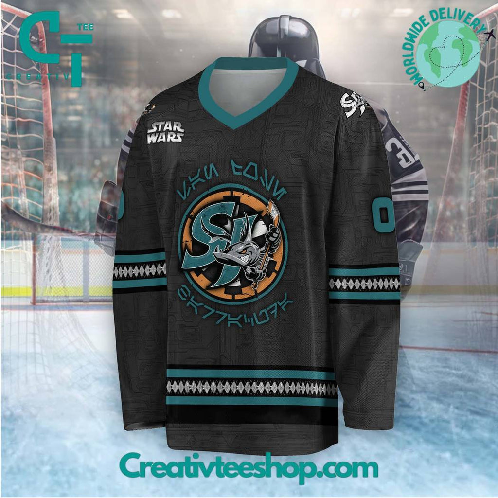 Ahl San Jose Barracuda X Star Wars 2024 Hockey Jersey