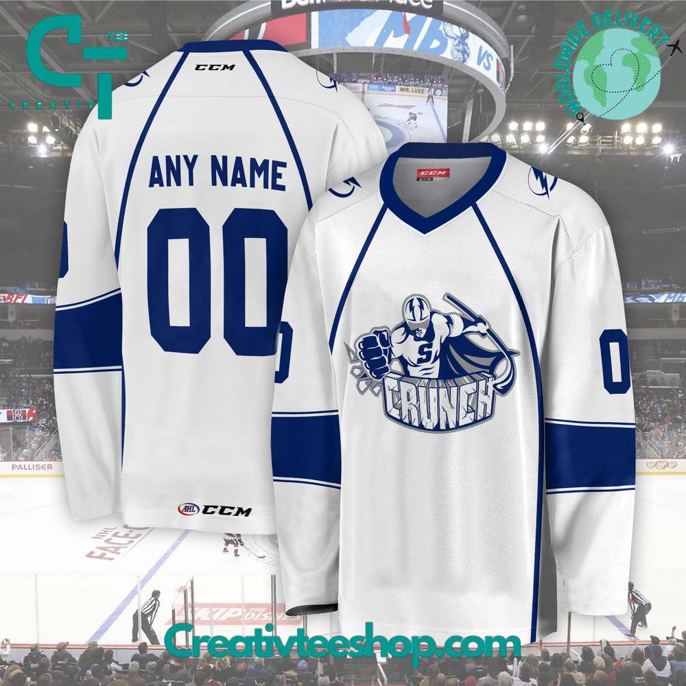 Ahl Syracuse Crunch 2024 White Hockey Jersey
