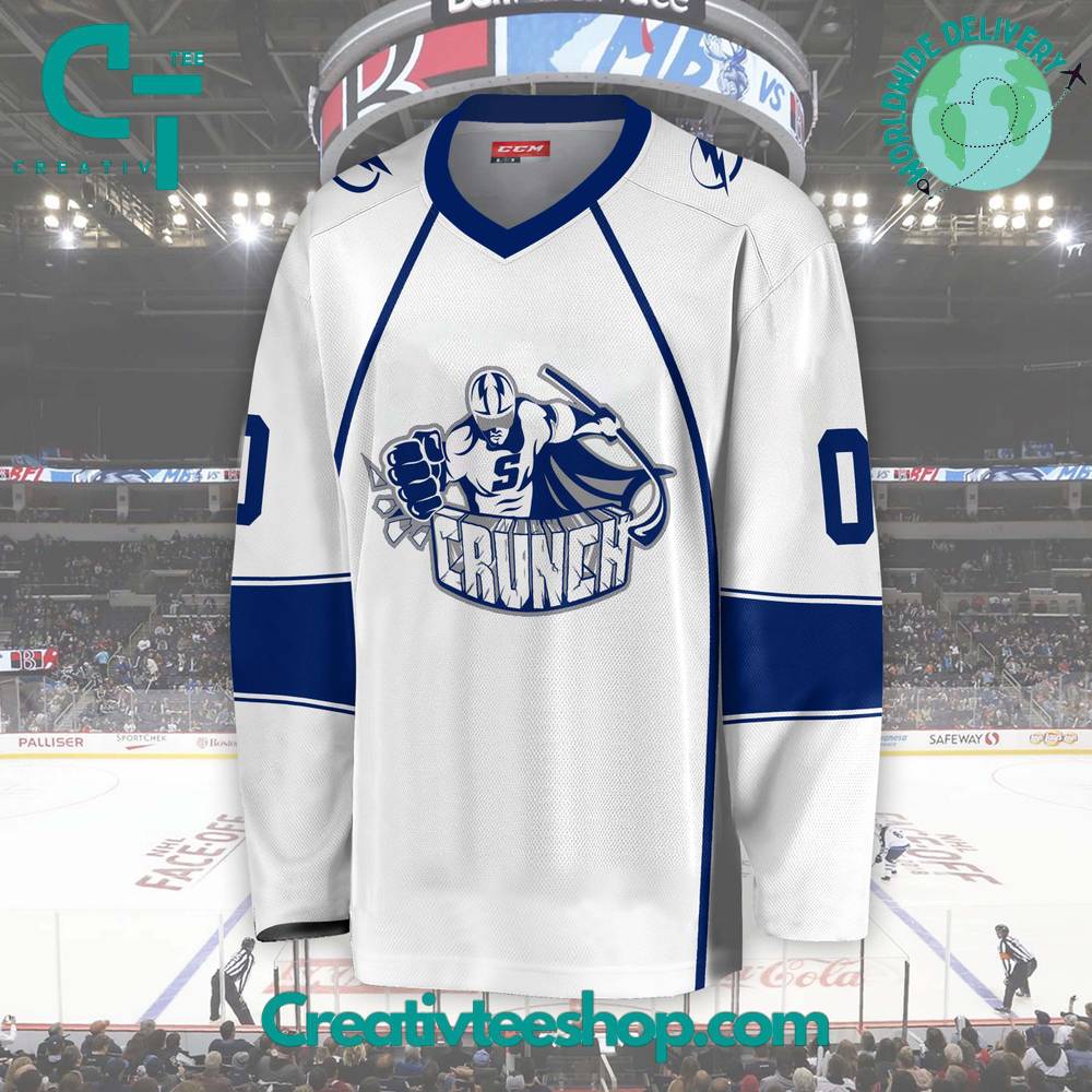 Ahl Syracuse Crunch 2024 White Hockey Jersey