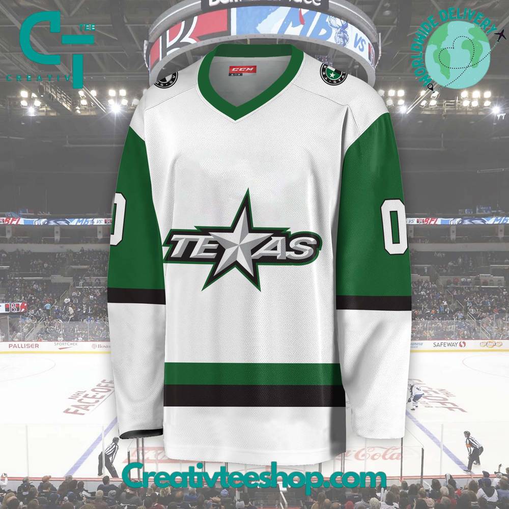Ahl Texas Stars 2024 White Hockey Jersey