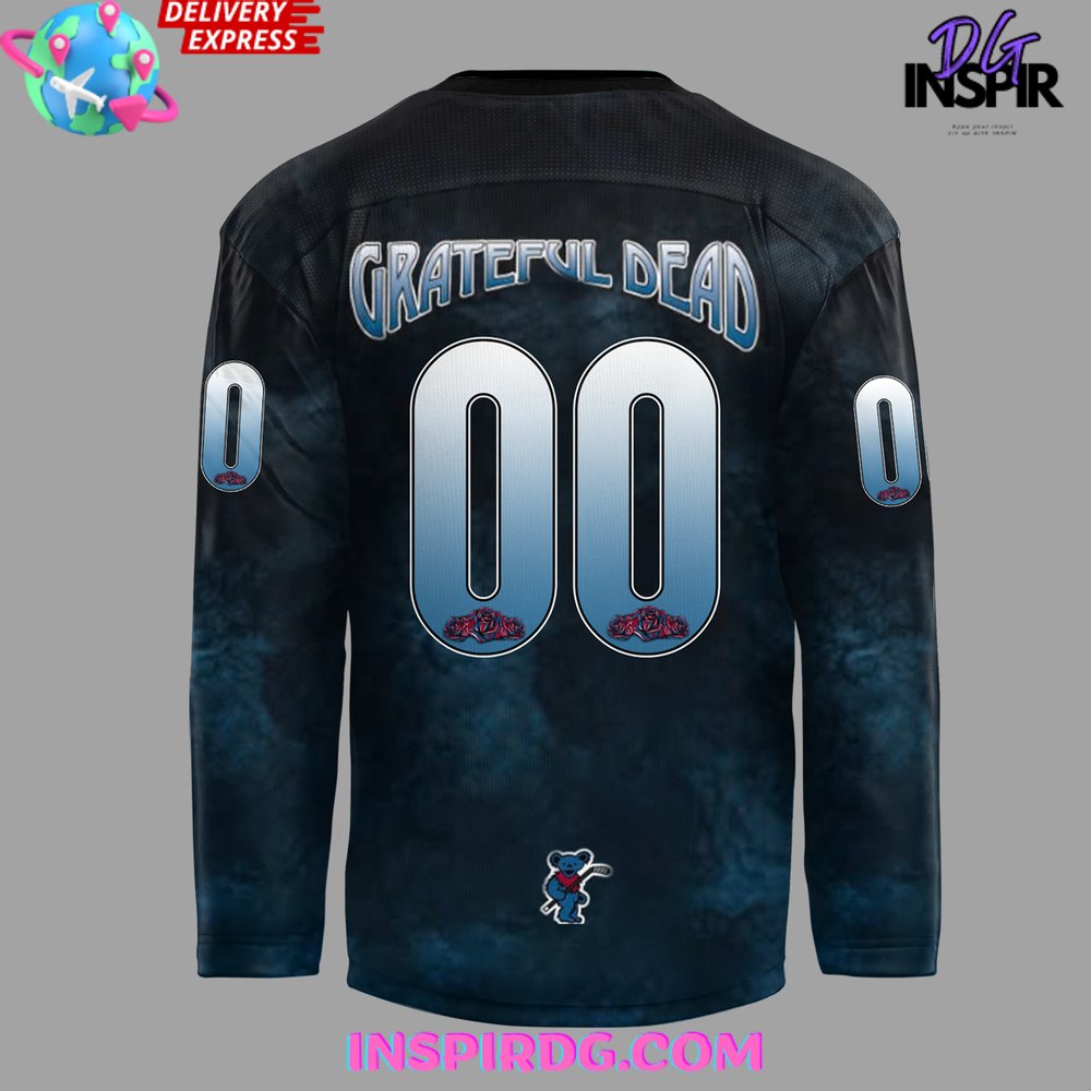 Colorado Avalanche X Grateful Dead Night 2024 Hockey Jersey