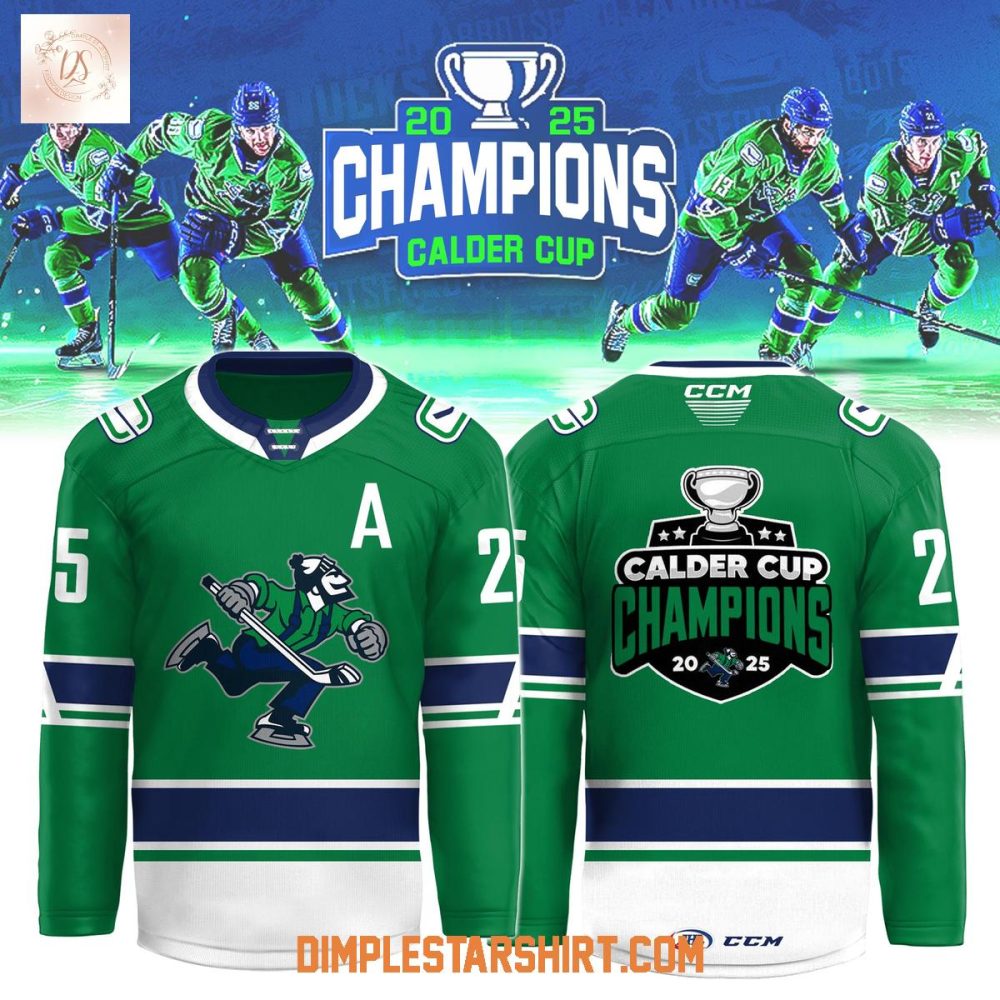 Abbotsford Canucks 2025 Ccm Ahl Champions Hockey Jersey