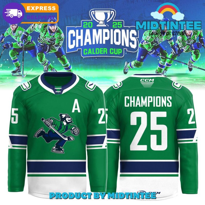 Abbotsford Canucks Ahl 2025 Champions Calder Cup Hockey Jersey