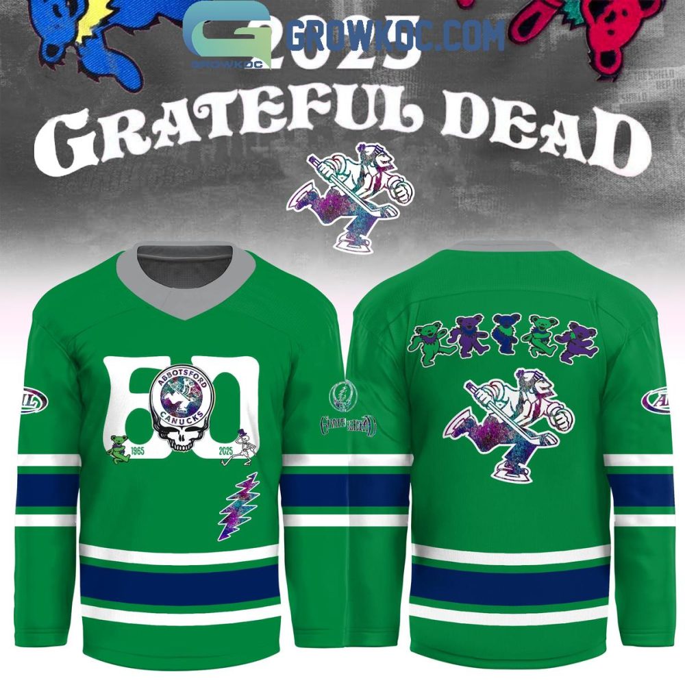 Abbotsford Canucks X Grateful Dead 60 Years 2025 Hockey Jersey