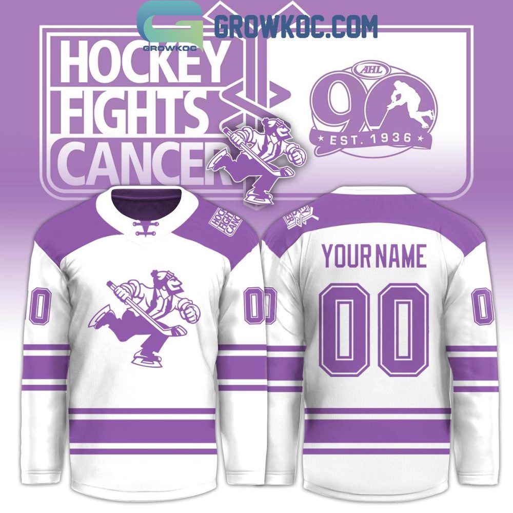 Abbotsford Canucks X Hockey Fights Cancer 2025 White Hockey Jersey