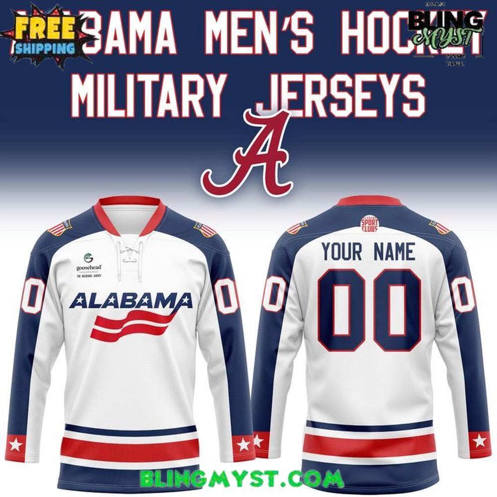 Alabama Men'S Hockey 2026 Military Hockey Jersey