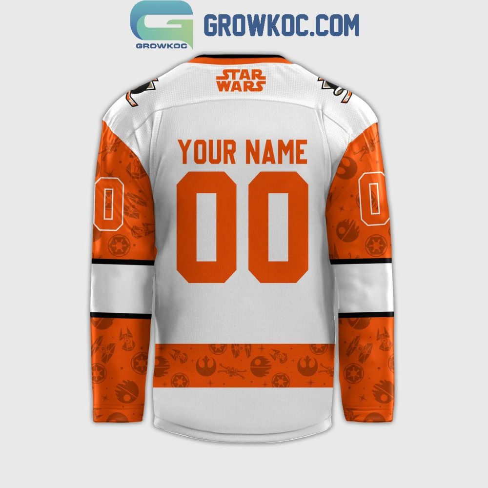 Anaheim Ducks 2024 Star Wars Night Personalized Hockey Jersey