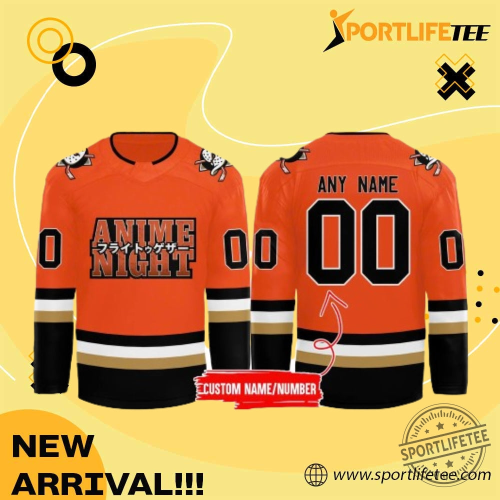 Anaheim Ducks Anime Night 2025 Hockey Jersey